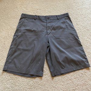 Nike Golf Shorts Dri Fit Gray Standard Fit Stretch Performance Men Size 36